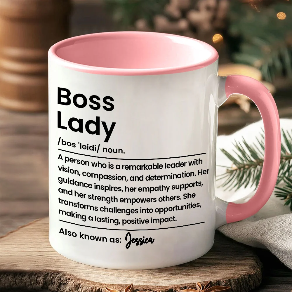 Boss Lady: A Woman of Strength and Vision – Personalized Mug, Poster, Keychain, Pillow, Plaque & Sign, Inspirational Gift for Her - Image 3