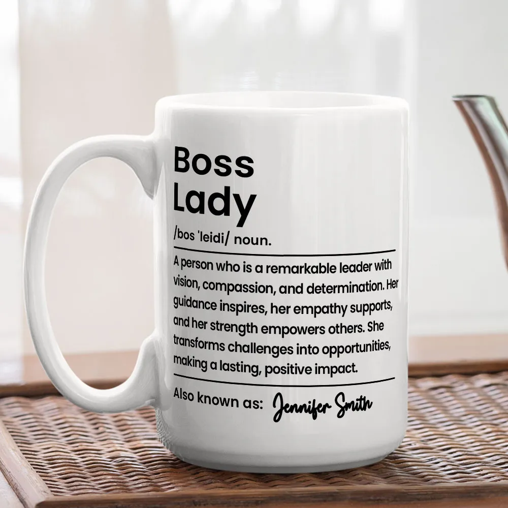 Boss Lady: A Woman of Strength and Vision – Personalized Mug, Poster, Keychain, Pillow, Plaque & Sign, Inspirational Gift for Her - Image 8