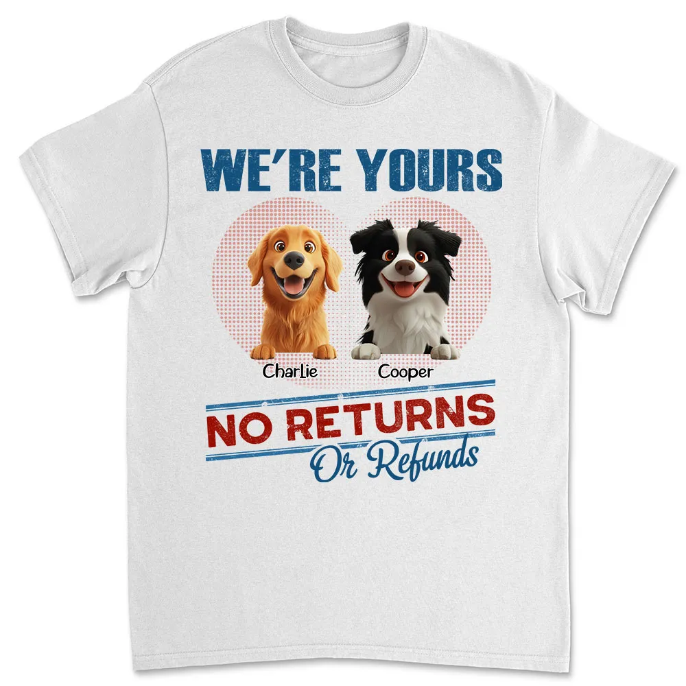 Custom Pet Lover Hoodie - Cute Dogs Design - "No Returns No Refunds" - Personalized Gift for Dog Parents - Image 6