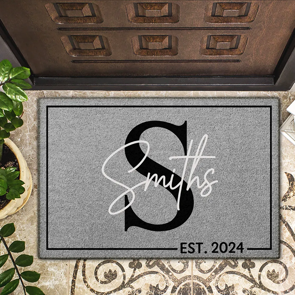 Personalized Family Name Doormat - Custom Monogram Entrance Doormat - Housewarming Gift for Homeowners - Image 6