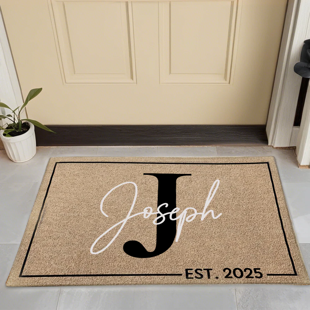 Personalized Family Name Doormat - Custom Monogram Entrance Doormat - Housewarming Gift for Homeowners - Image 8