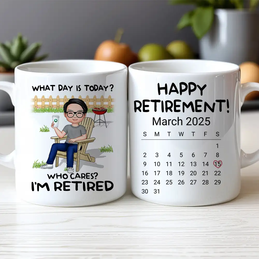 Personalized Retirement Mug - Custom White/Ceramic Coffee Cup - Image 3