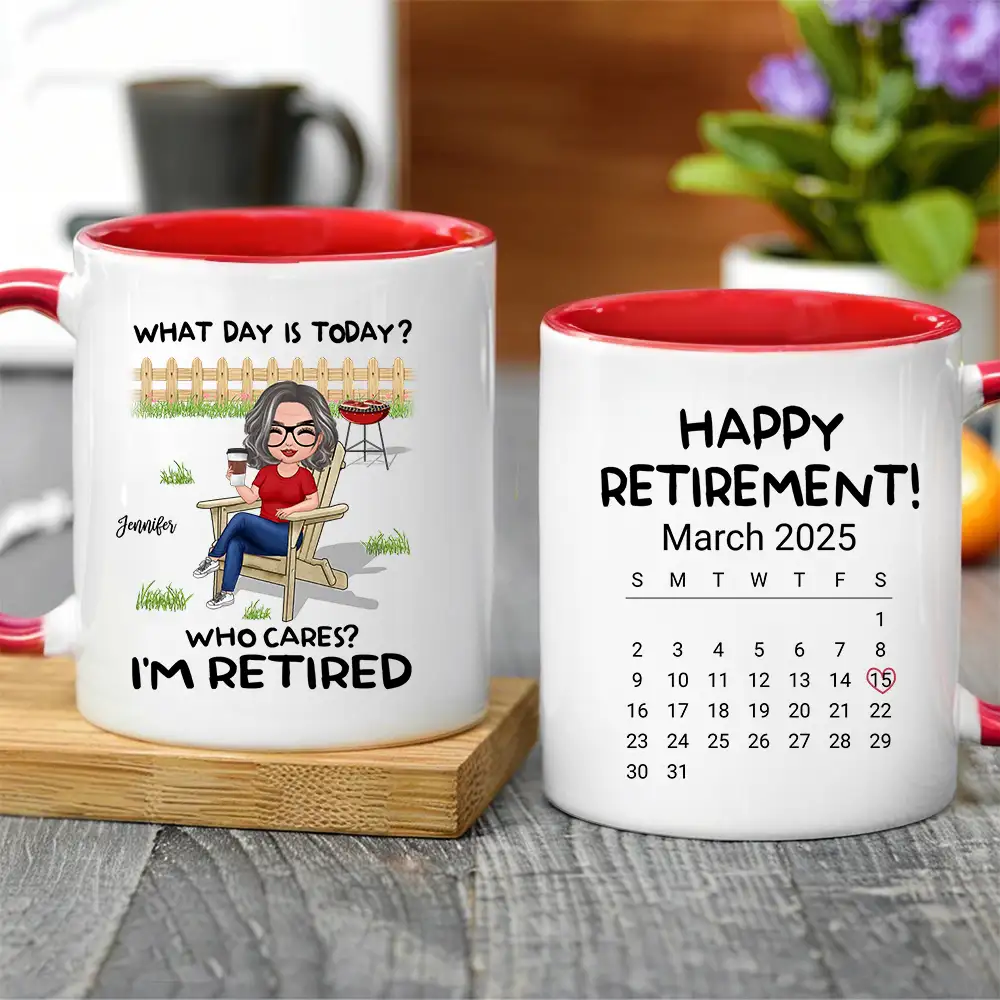 Personalized Retirement Mug - Custom White/Ceramic Coffee Cup - Image 4