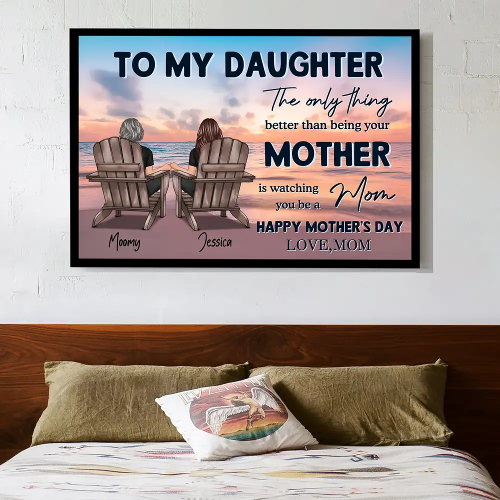 Custom Mother-Daughter Poster or Canvas Gift - Image 2