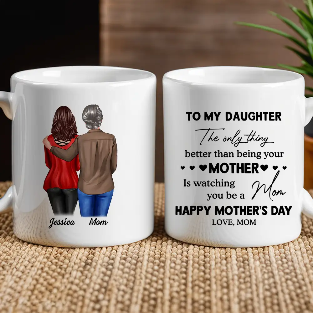 Personalized Mother's Day Mug for Daughter - Custom Gift From Mom
