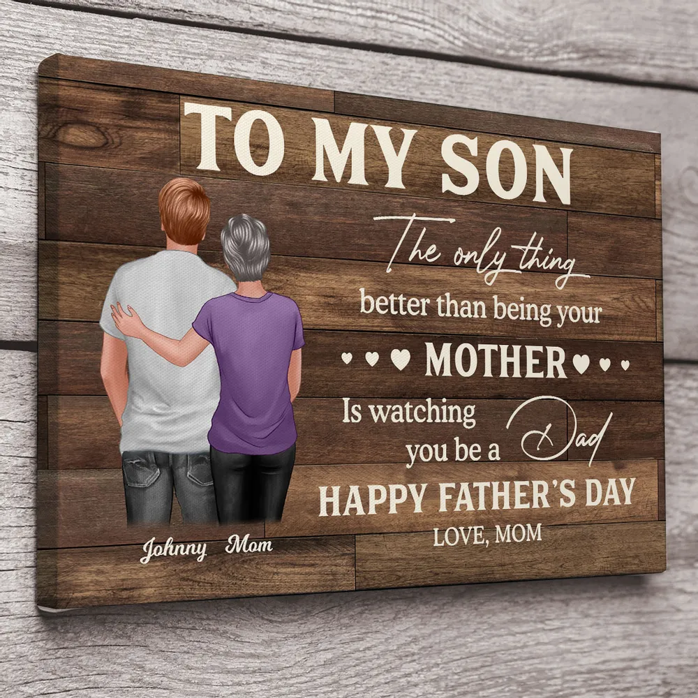 To My Son – Personalized Poster or Canvas for Father’s Day, Heartfelt Gift from Mom - Image 9