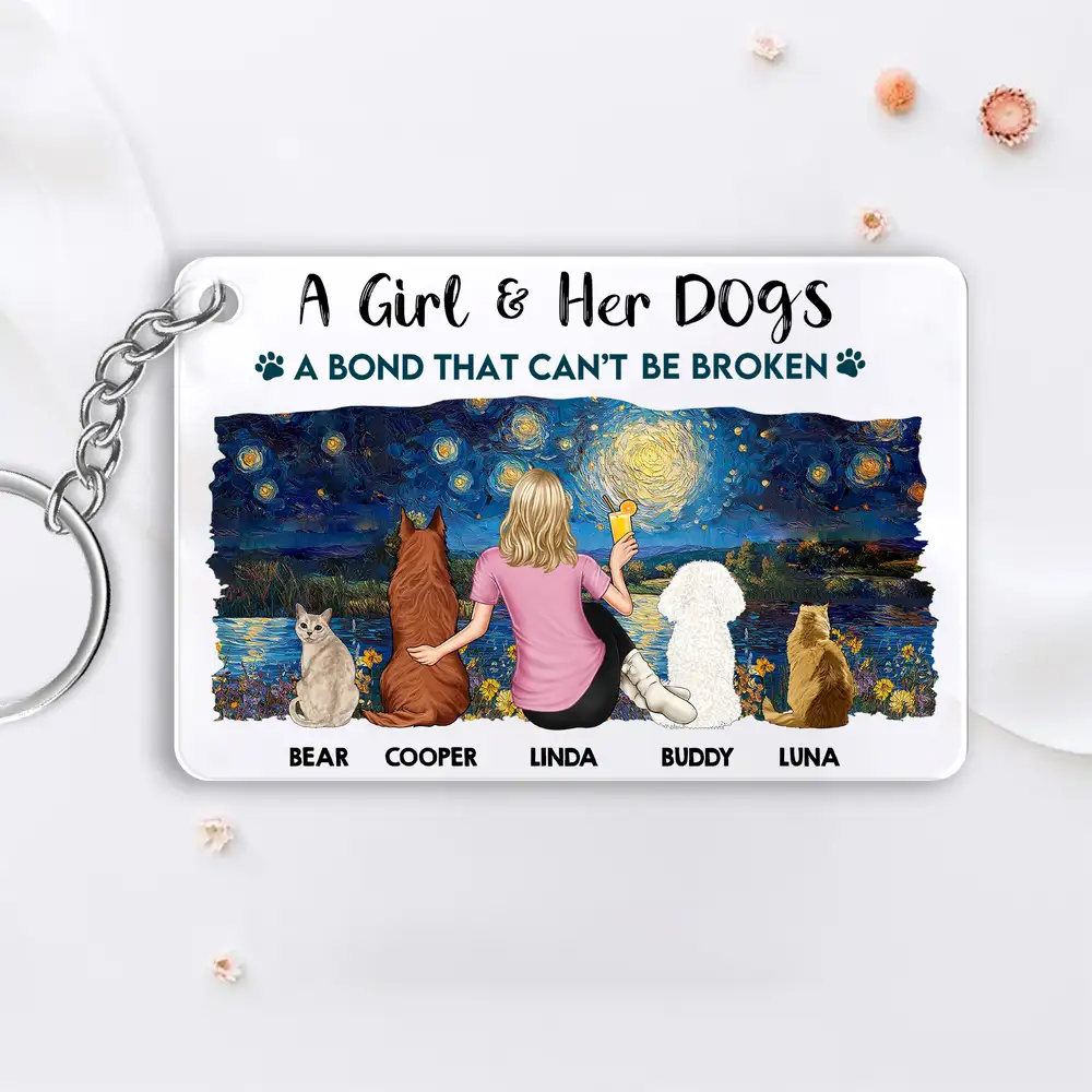 Personalized Pet and Owner Back View Ornament – Wood and Acrylic Combination for Unique Home Decor or Keepsake - Image 14