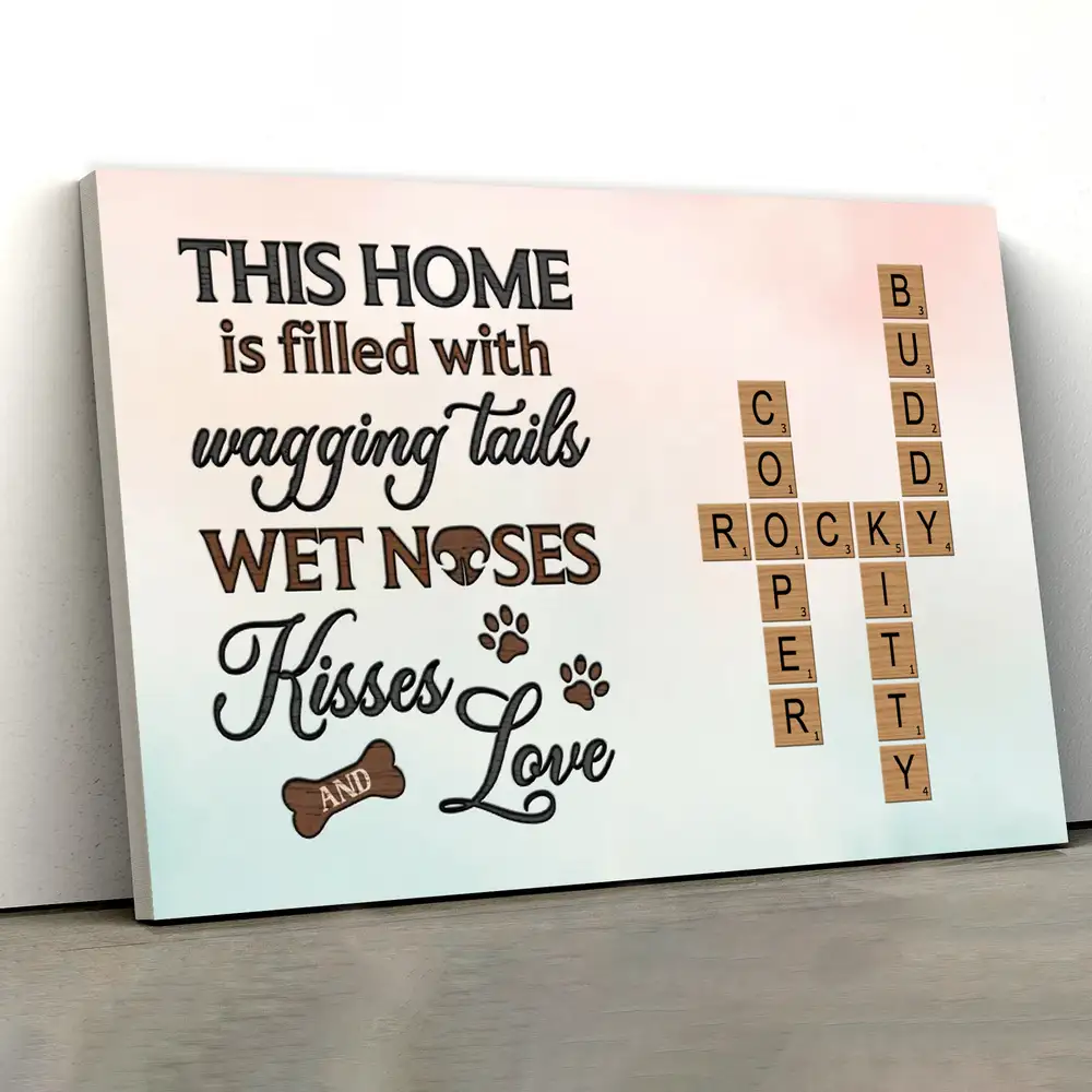A House is Not a Home Without Paw Prints – Custom Pet Name Puzzle Poster, Ornament, Plaque, Pillow, Cup & More – Personalized Gift for Dog Lovers - Image 10