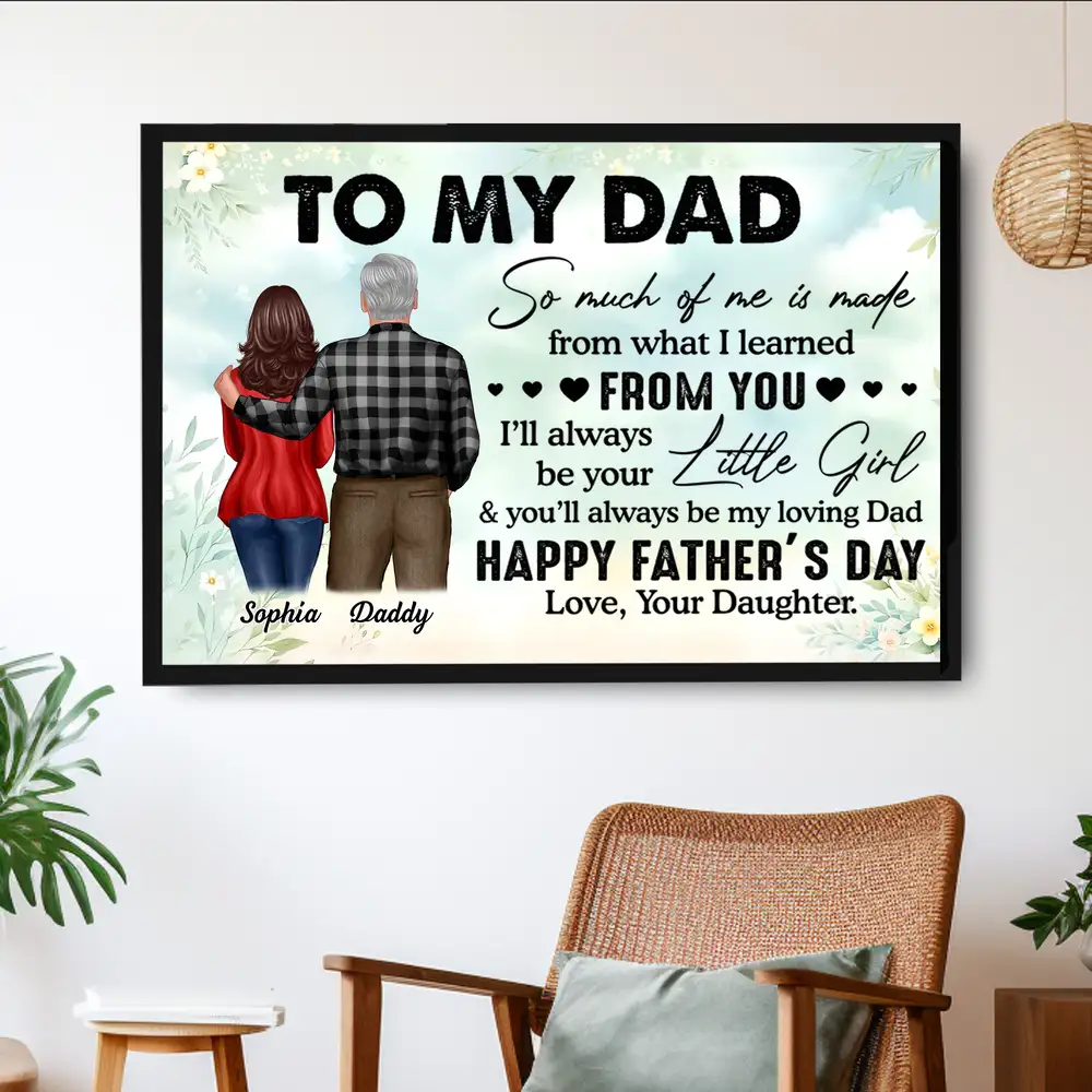 Personalized Gift Poster or Canvas - Father's Day Surprise - Image 2