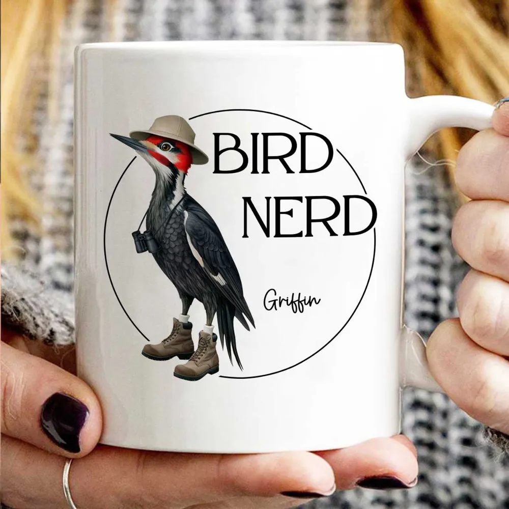 Bird Nerd Funny Bird Lovers’ Mug and More – Personalized Cup for Bird Watchers - Image 5