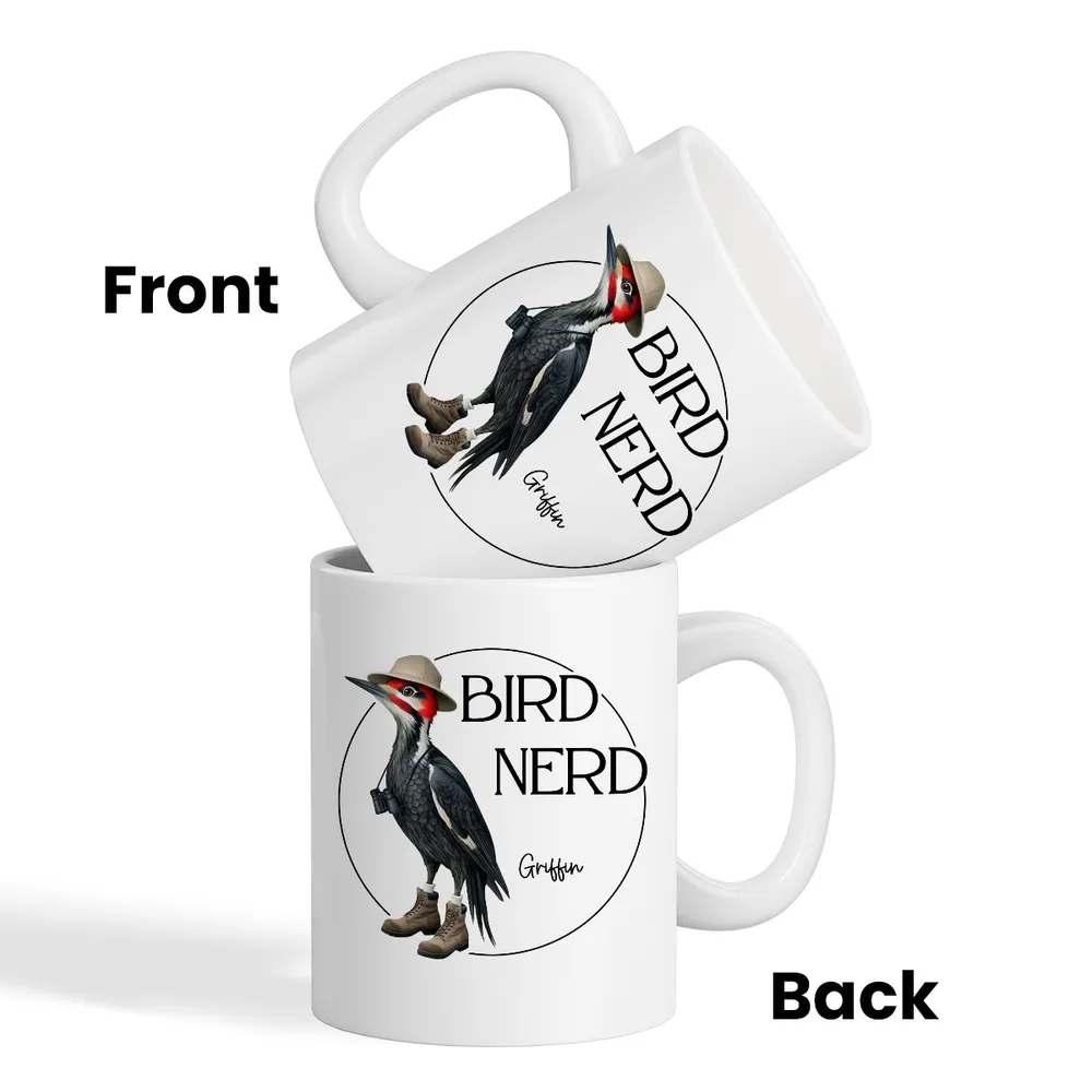 Bird Nerd Funny Bird Lovers’ Mug and More – Personalized Cup for Bird Watchers - Image 8