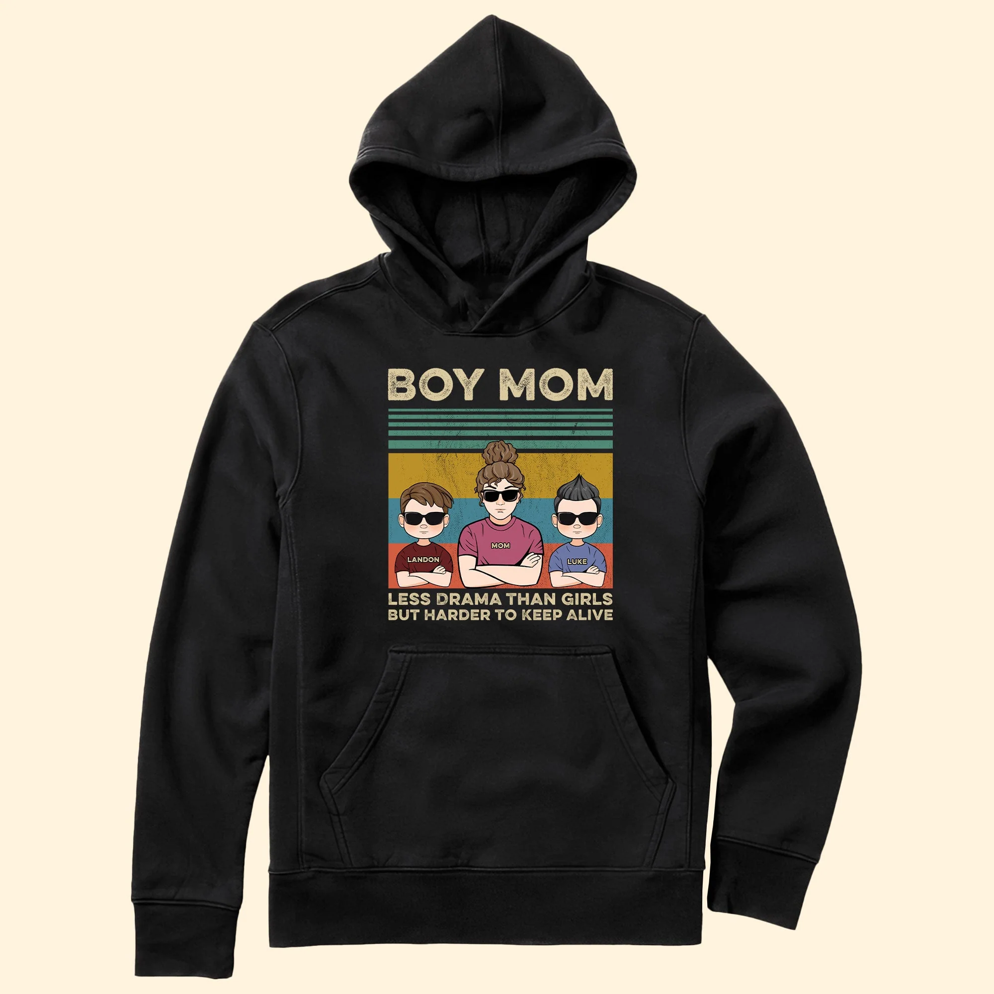 Less Drama Than Girls But Harder to Keep Alive – Custom Shirt for Boy Moms, Mother’s Day or Birthday Gift - Image 7