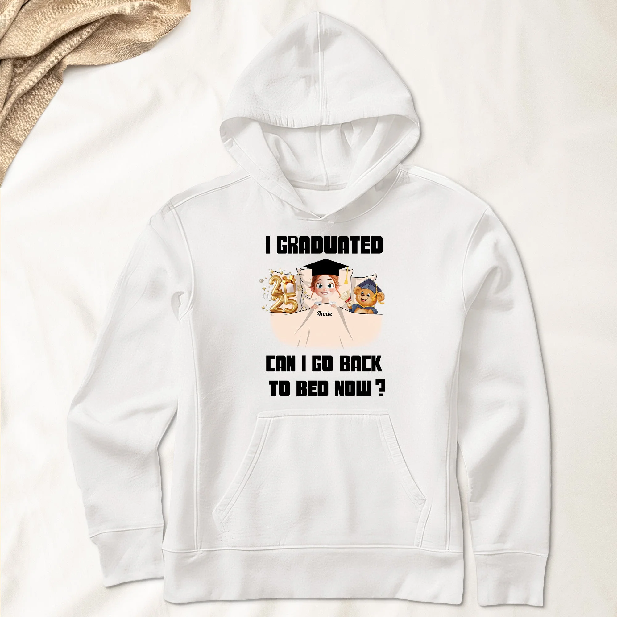I Graduated Can I Go Back To Bed Now - Personalized Gift for Graduates, Perfect for Kids or Classmates - Image 4
