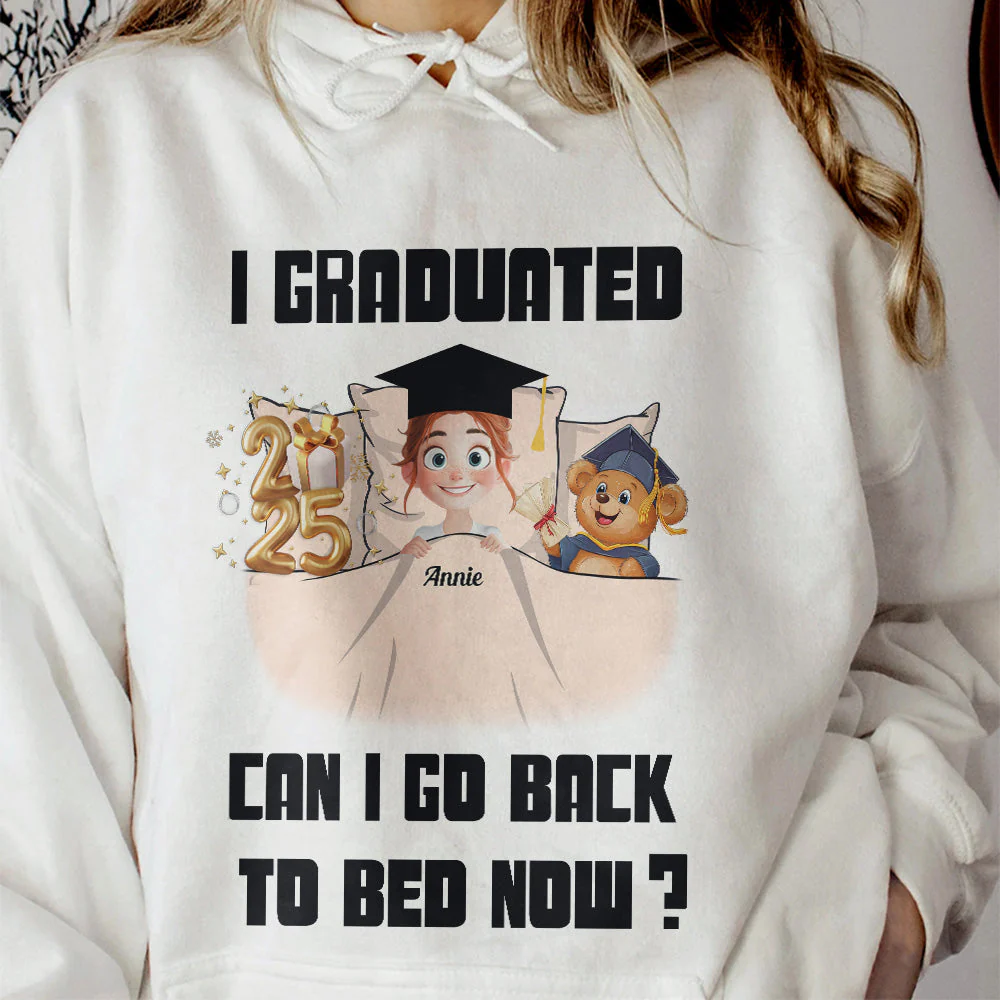 I Graduated Can I Go Back To Bed Now - Personalized Gift for Graduates, Perfect for Kids or Classmates - Image 5