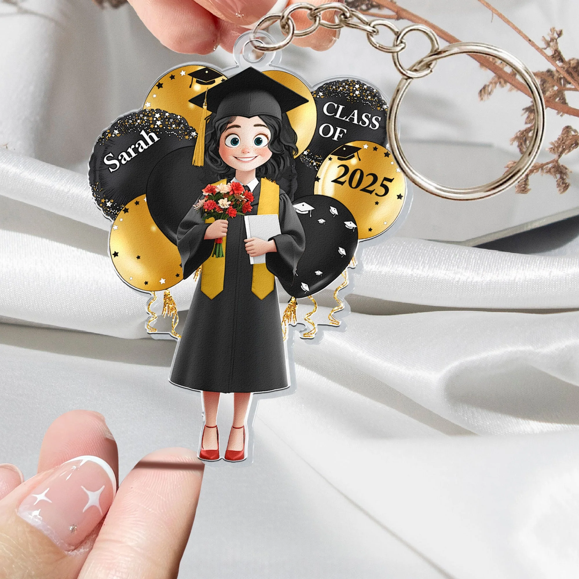 Custom Graduation Keychain - Acrylic Keychain with Custom Name - Perfect Graduation Gift for Students - Image 6