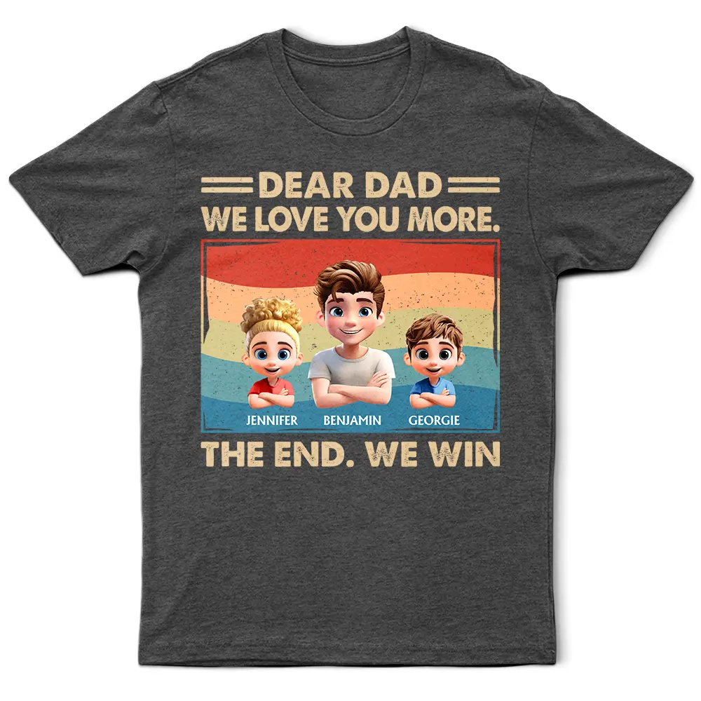 Personalized Dad Tee or Hoodie with Kids' Names – Father's Day Gift - Image 4