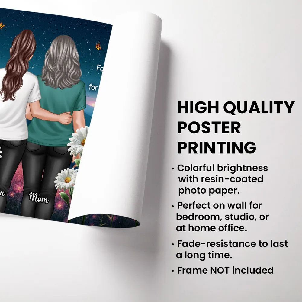 Custom Mother-Daughter Poster or Canvas with Personalized Design - Image 6