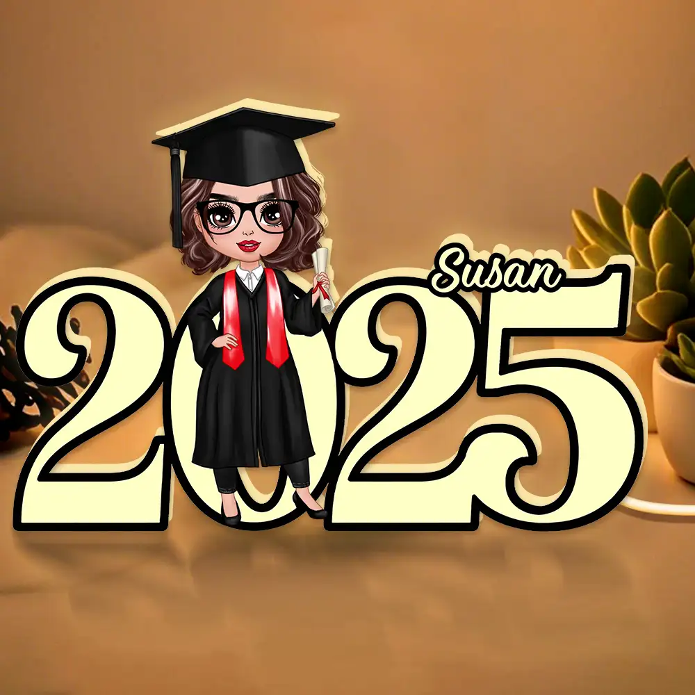 Custom Name Graduation Light Box - Personalized Acrylic Gift