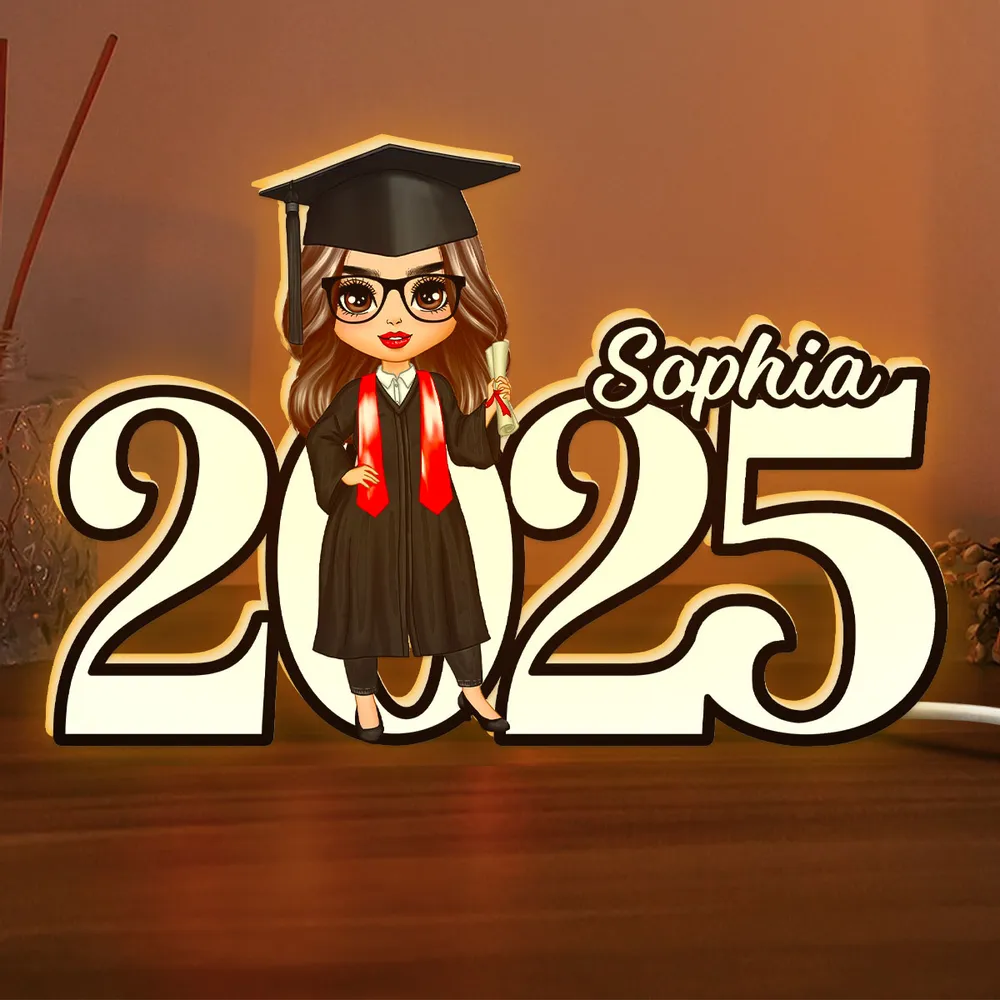 Custom Name Graduation Light Box - Personalized Acrylic Gift - Image 5