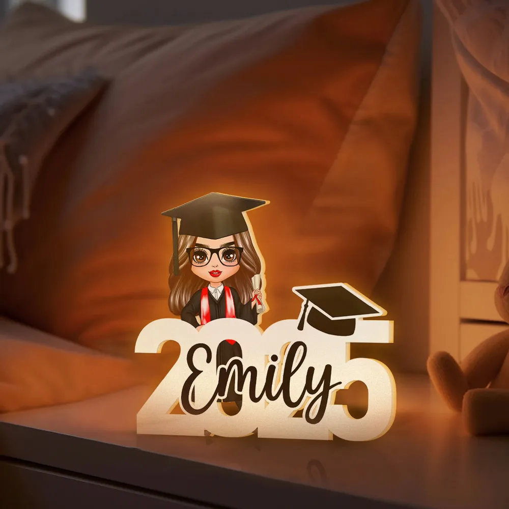 Custom Acrylic Light Box – Graduation Plaque, Personalized Graduate Gift for Her - Image 6