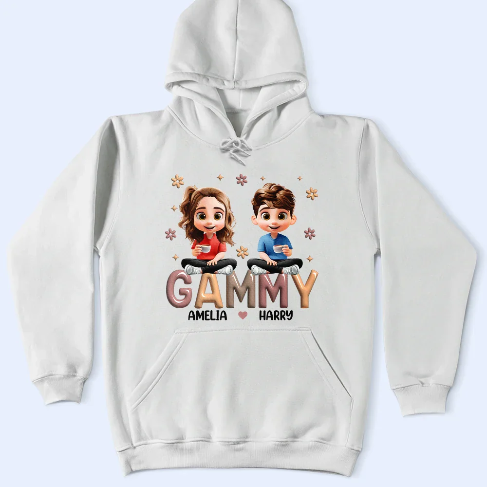 Personalized Family T-Shirt for Grandma with Children's Names - Image 7
