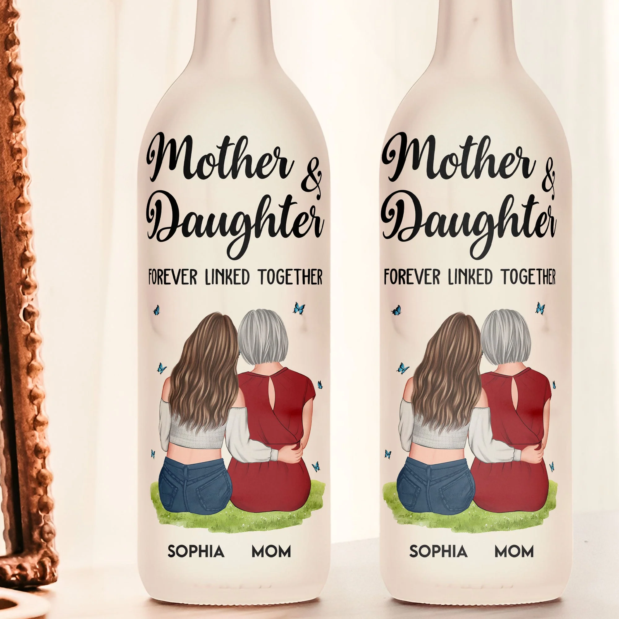 Custom Hugging Figures Bottle Lamp – Mother and Child Forever Bonded Light-Up Gift - Image 7