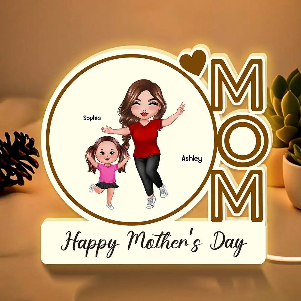 MOM We Love You – Custom Plaque for Mother's Day, Birthday or Family Celebration - Image 2