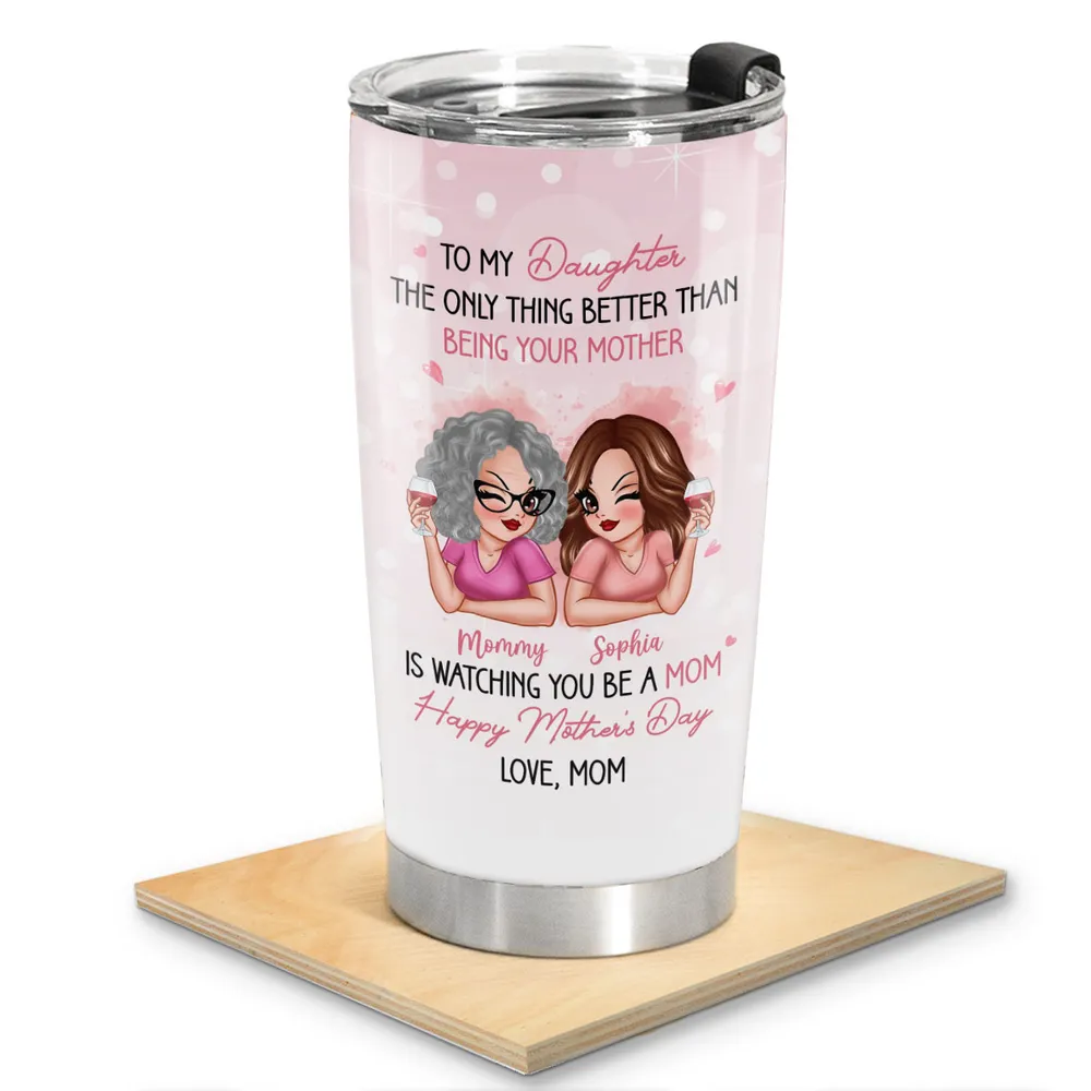 Personalized Insulated Travel Tumbler for Mother and Daughter Gift - Image 3