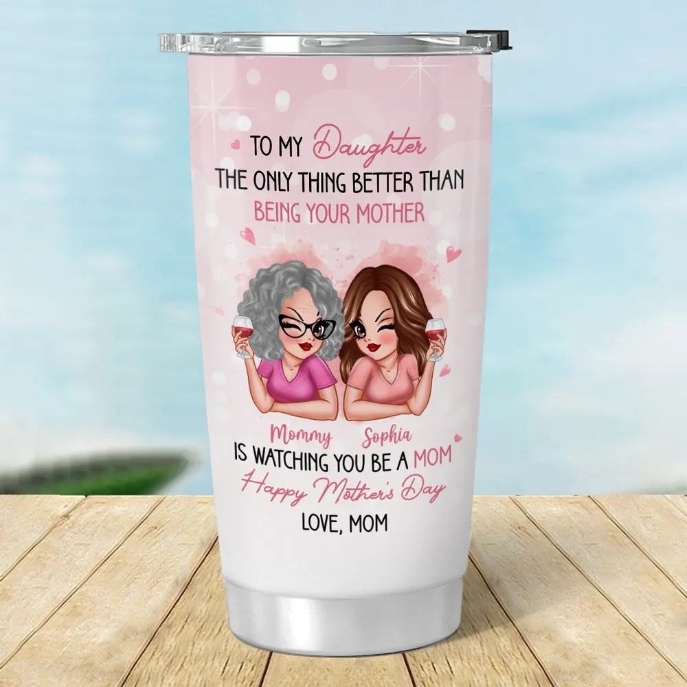 Personalized Insulated Travel Tumbler for Mother and Daughter Gift - Image 5