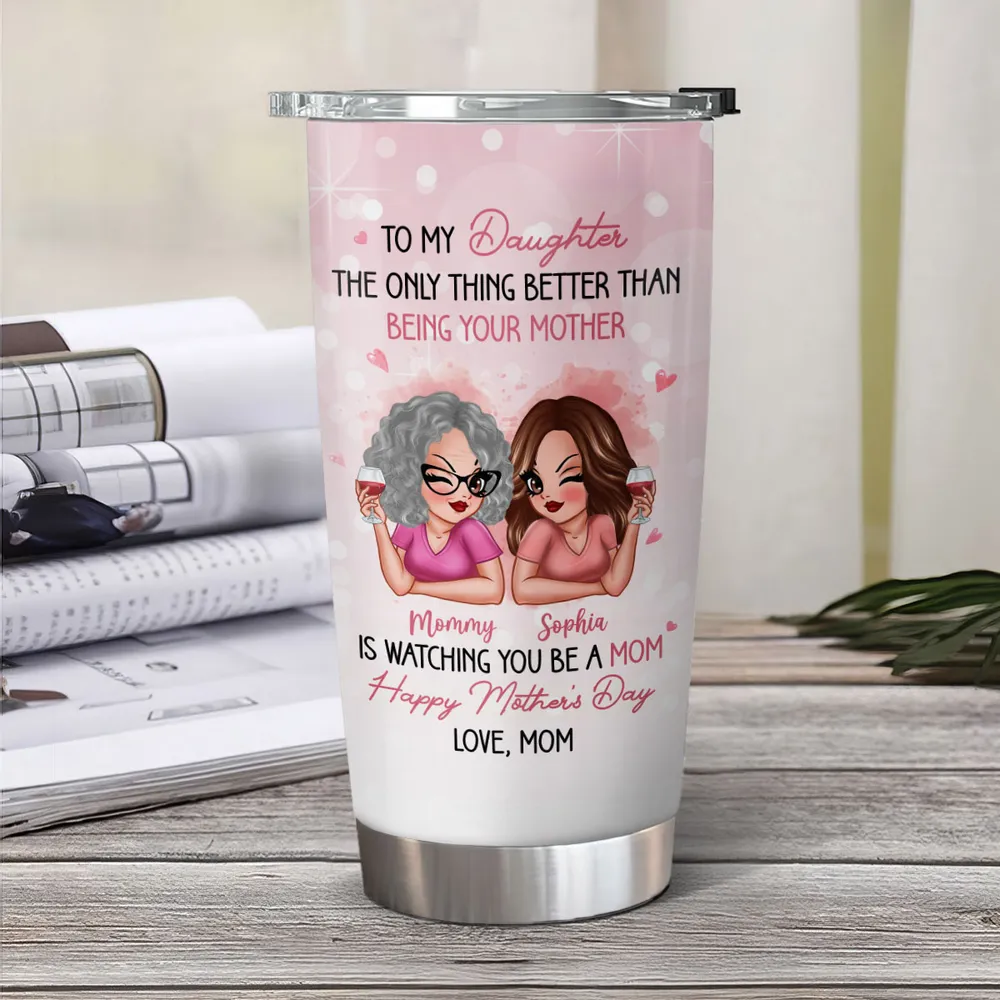Personalized Insulated Travel Tumbler for Mother and Daughter Gift - Image 6