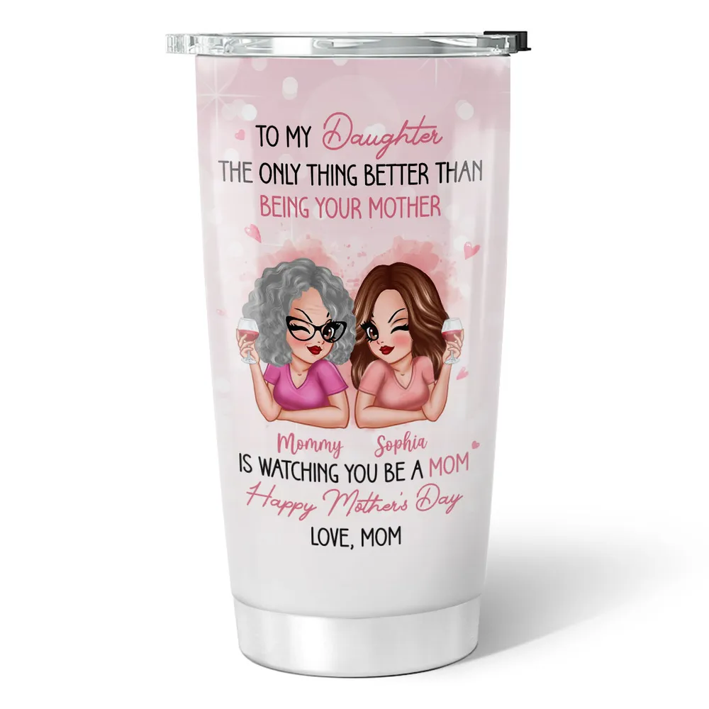 Personalized Insulated Travel Tumbler for Mother and Daughter Gift - Image 7