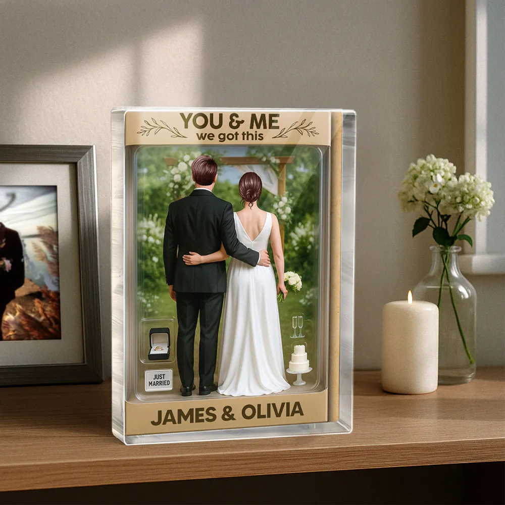 Couple Wedding Garden Plaque, Personalized Bride & Groom Gift - Image 5