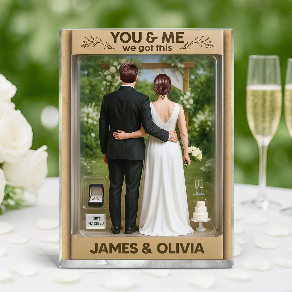 Couple Wedding Garden Plaque, Personalized Bride & Groom Gift - Image 7