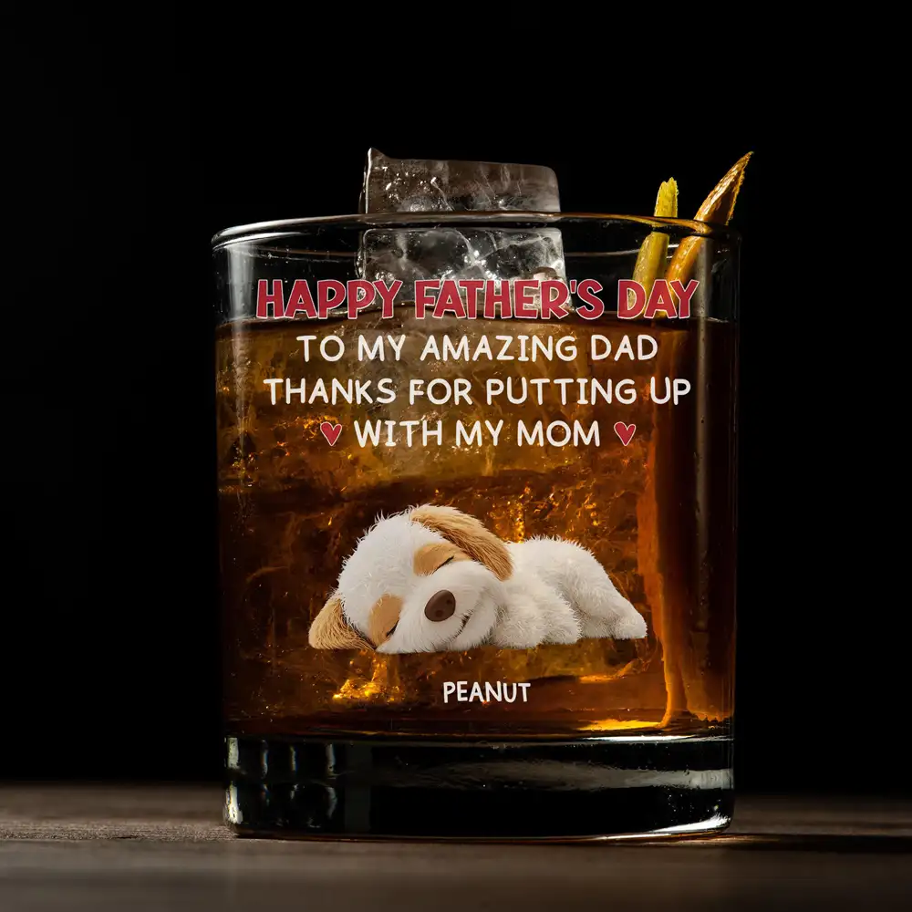 Personalized Whiskey Glass – Cute Pets Father’s Day Gift - Image 3