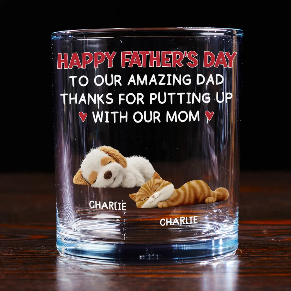 Personalized Whiskey Glass – Cute Pets Father’s Day Gift - Image 6