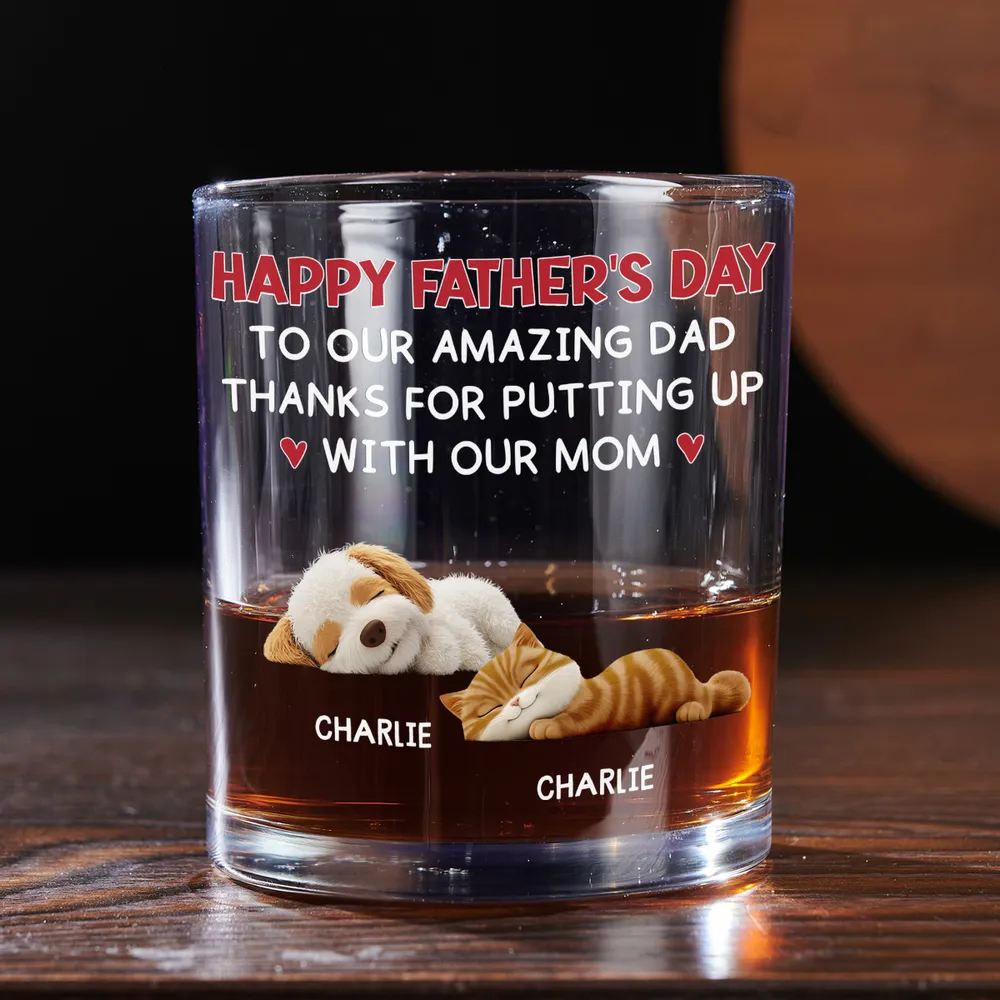 Personalized Whiskey Glass – Cute Pets Father’s Day Gift - Image 7
