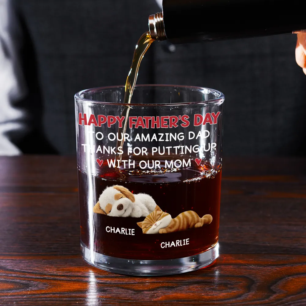 Personalized Whiskey Glass – Cute Pets Father’s Day Gift - Image 8
