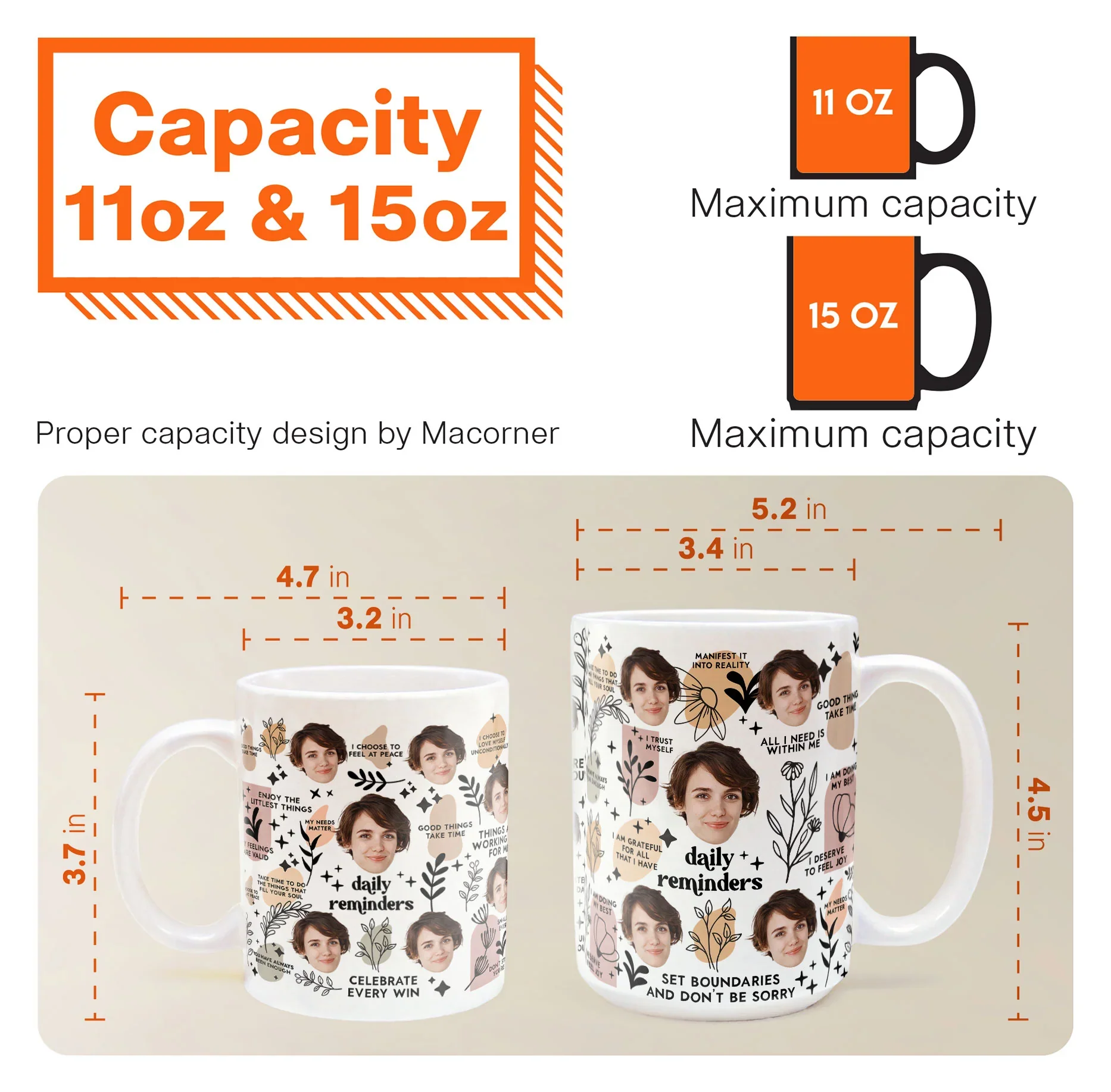 Personalized Ceramic Mug with Multi-Face Design – Couple’s Gift - Image 11