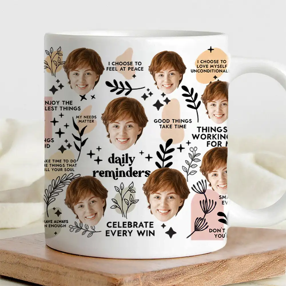 Personalized Ceramic Mug with Multi-Face Design – Couple’s Gift - Image 2