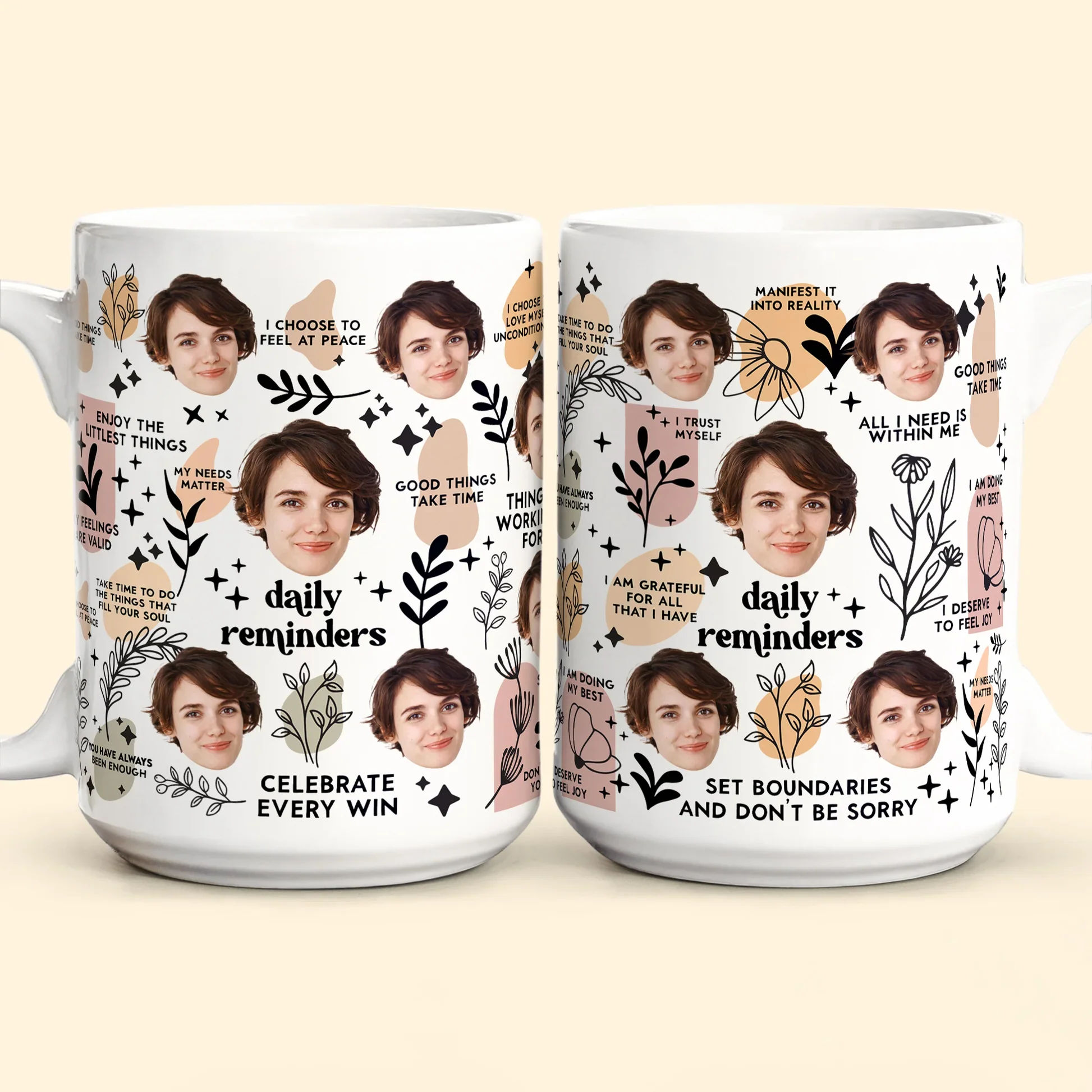 Personalized Ceramic Mug with Multi-Face Design – Couple’s Gift - Image 5