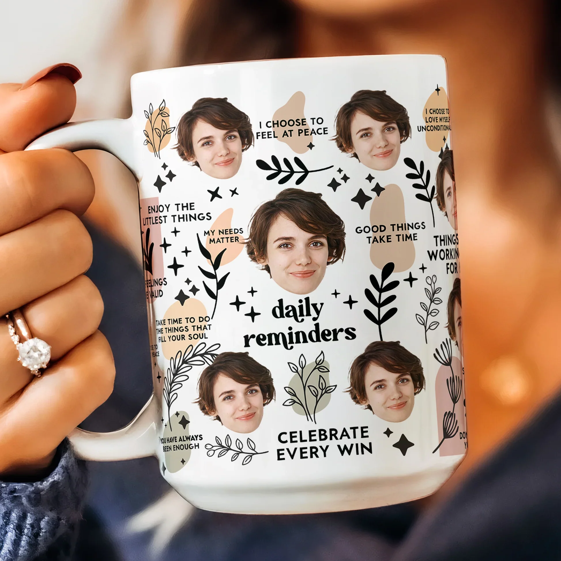 Personalized Ceramic Mug with Multi-Face Design – Couple’s Gift - Image 8