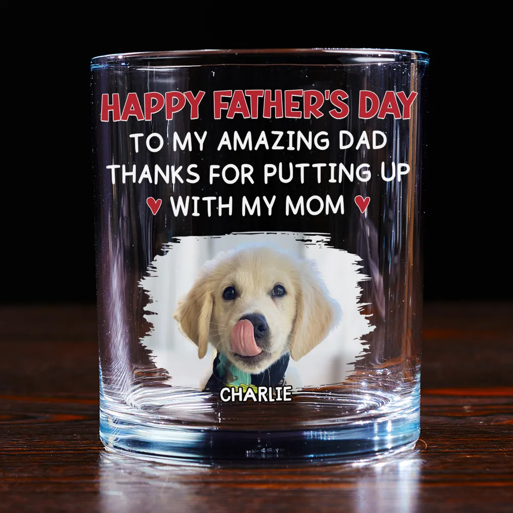 Custom Dog Dad Whiskey Glass – Personalized Father's Day Gift - Image 6