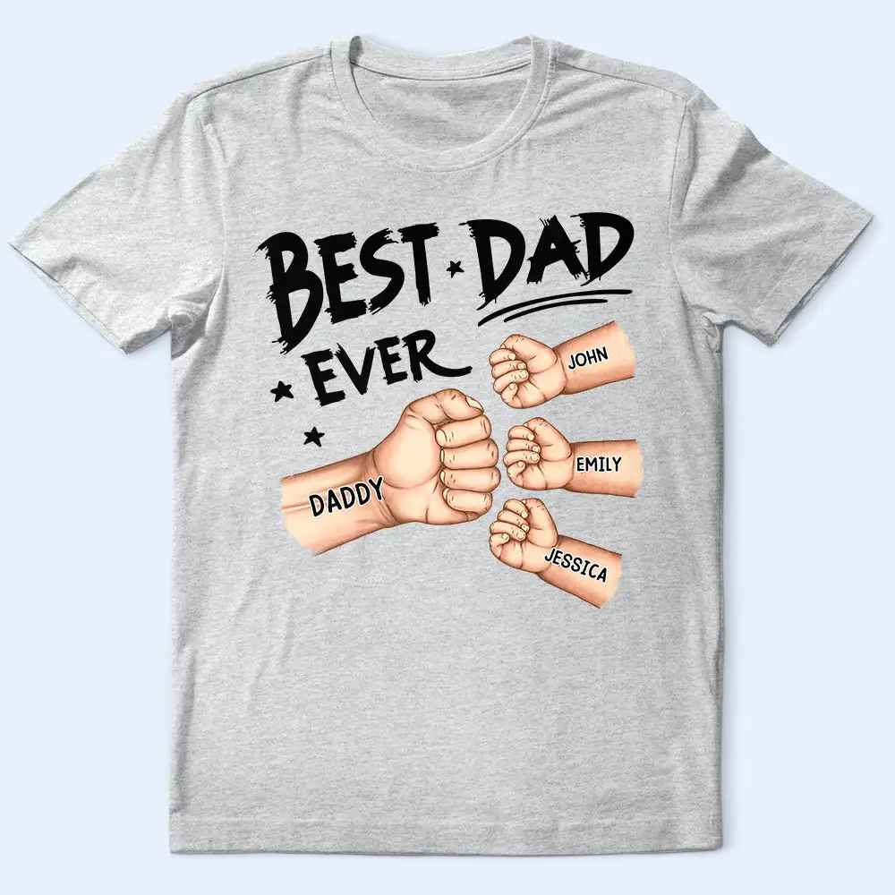 Men's Classic Tee with Custom Kids' Names – Father’s Day Gift - Image 5