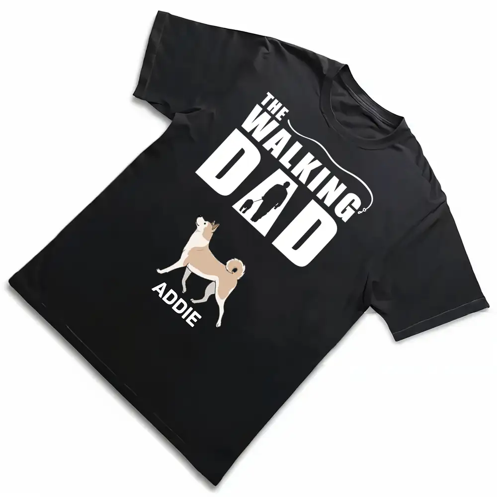 The Walking Dad Personalized Tee – Dog Dad Gift for Father’s Day - Image 3