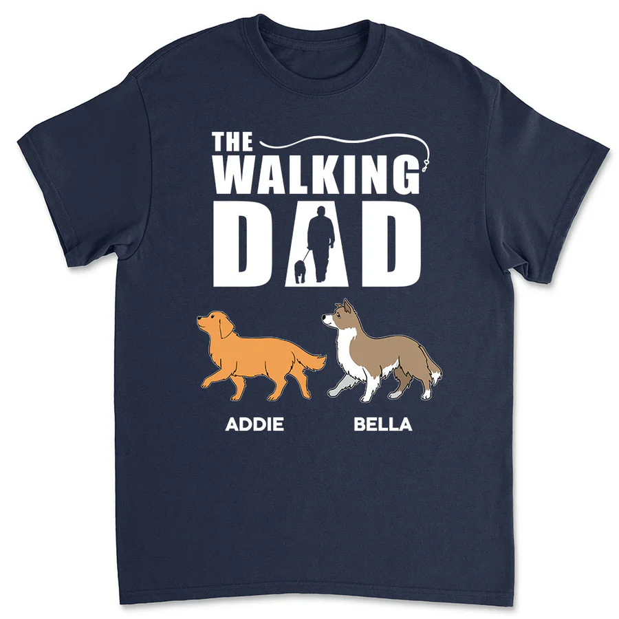The Walking Dad Personalized Tee – Dog Dad Gift for Father’s Day - Image 4