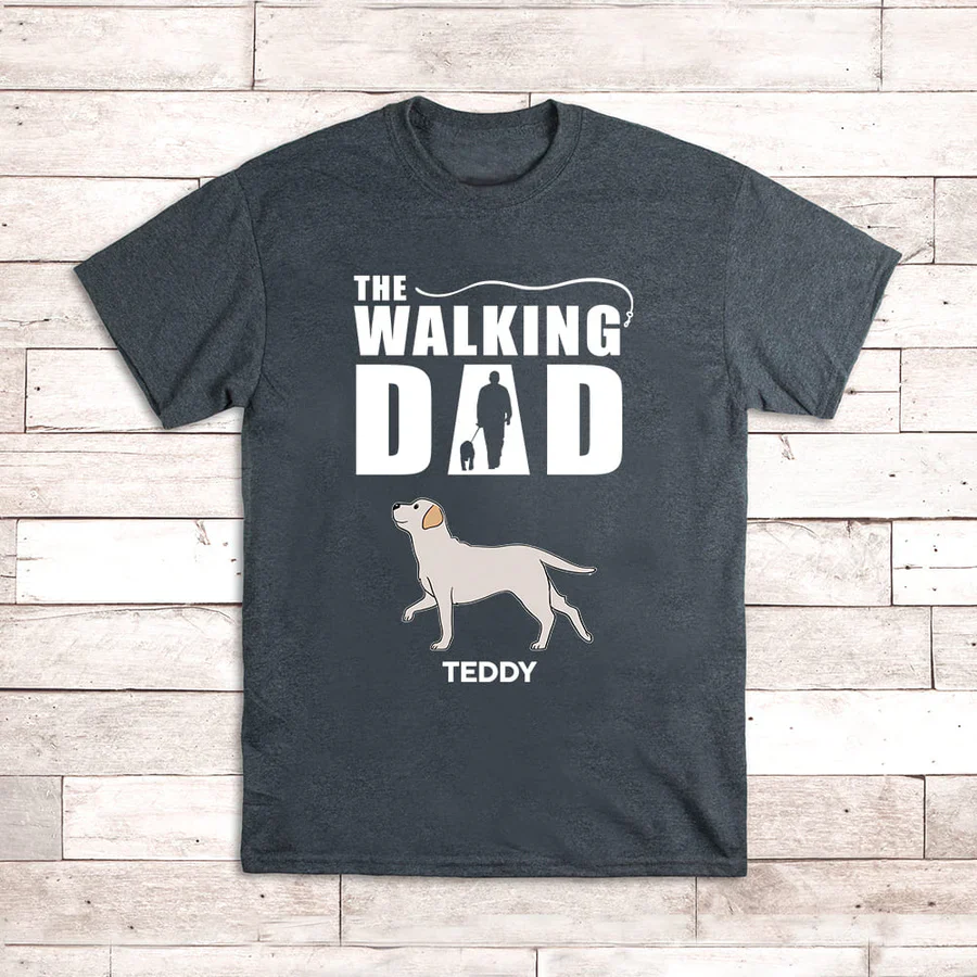 The Walking Dad Personalized Tee – Dog Dad Gift for Father’s Day - Image 5