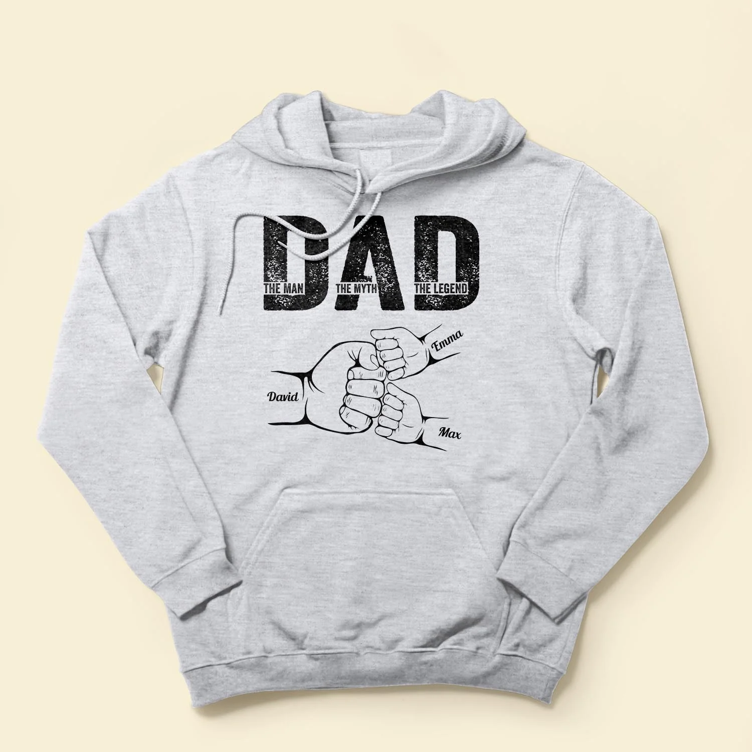 Fist Bump Illustration Custom Classic Tee for Father’s Day, A Tribute to the Dad Who’s a Legend - Image 7