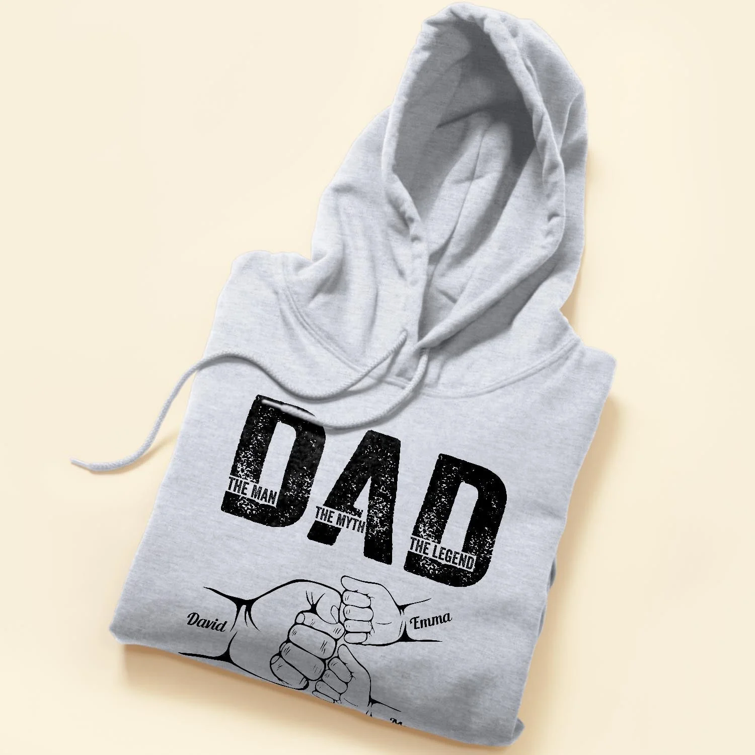 Fist Bump Illustration Custom Classic Tee for Father’s Day, A Tribute to the Dad Who’s a Legend - Image 8