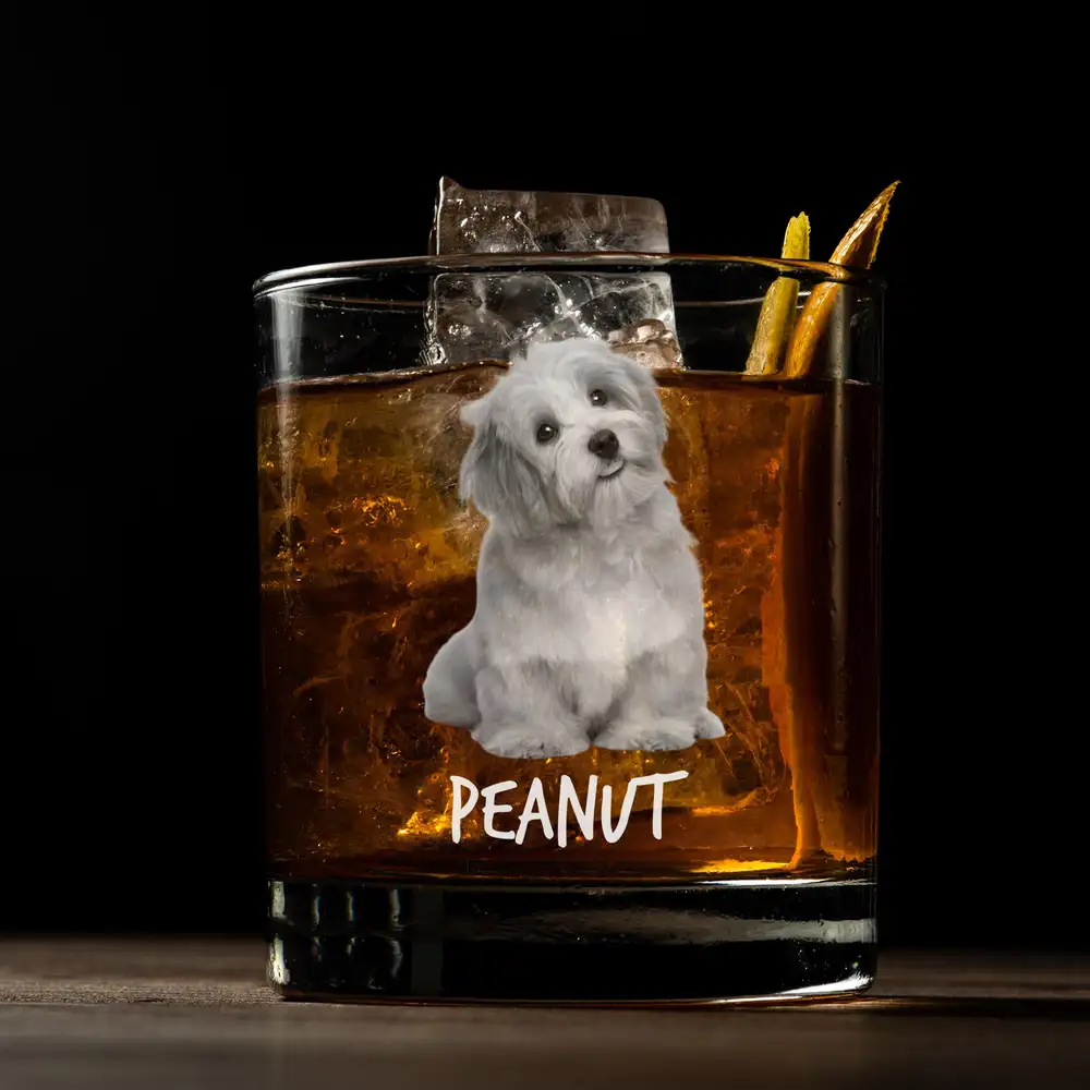 “I Woof You Dad” Custom Whiskey Glass – Perfect Father’s Day Gift - Image 2