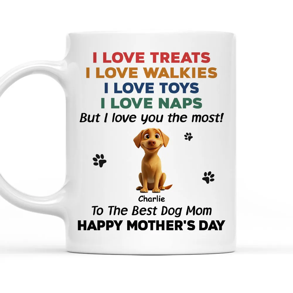 Custom Dog Dad Mug – “We Love You the Most!” Funny Father's Day Gift for Pet Lovers, White Ceramic Cup - Image 5